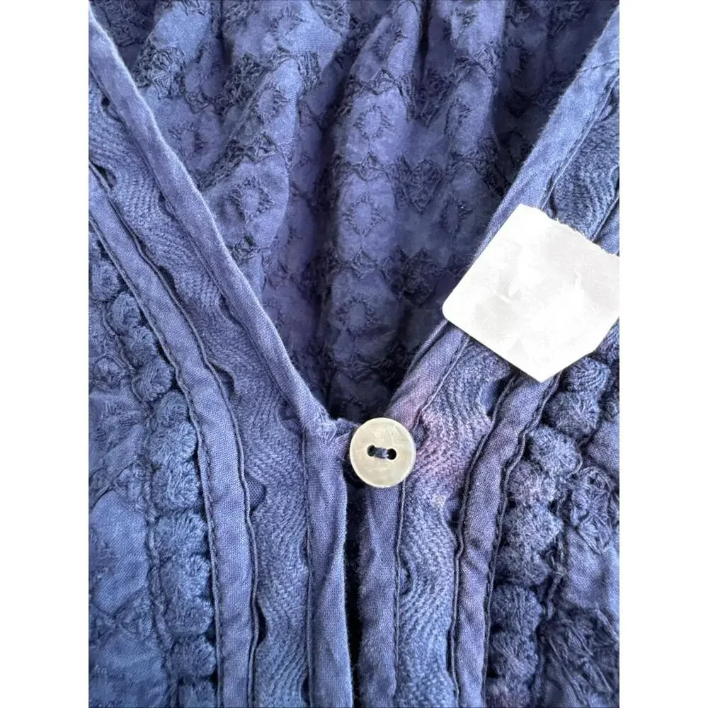 Area Stars Blue Mirabella Eyelet Dress Size M with Tear and Discoloration - Picture 6 of 6